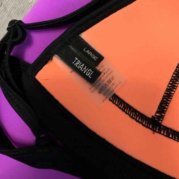 Triangl Bambi Sugar Plum Bikini Swim Suit Size L - Picture 3 of 6